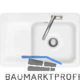 SYSTEMCERAM fl�chenb�ndige Sp�le Juna 75 F, 726 x 486 mm Tt. links, Polar