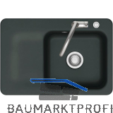 SYSTEMCERAM fl�chenb�ndige Sp�le Juna 75 F Excenter Tt. links, Eibe