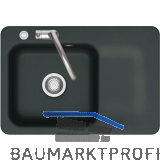 SYSTEMCERAM fl�chenb�ndige Sp�le Juna 75 F Excenter Tt. rechts, Eibe