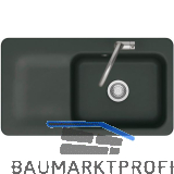 SYSTEMCERAM fl�chenb�ndige Sp�le Juna 90 F, 876 x 486 mm Tt. links, Eibe