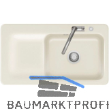 SYSTEMCERAM fl�chenb�ndige Sp�le Juna 90 F Excenter Tt. links, Magnolie