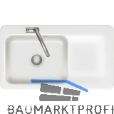 SYSTEMCERAM fl�chenb�ndige Sp�le Juna 90 F, 876 x 486 mm Tt. rechts, Gr�nland