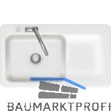 SYSTEMCERAM fl�chenb�ndige Sp�le Juna 90 F Excenter Tt. rechts, Gr�nland