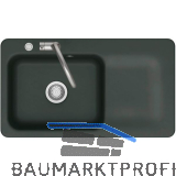 SYSTEMCERAM fl�chenb�ndige Sp�le Juna 90 F Excenter Tt. rechts, Eibe