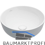 VILLEROY & BOCH Aufsatzwaschtisch Artis 417943BCT7 � 430 mm, French Linen