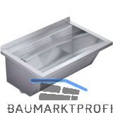 KWC Wand-Ausgussbecken CA210/7N Ablauf links, Edelstahl