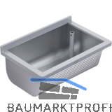 KWC Wand-Ausgussbecken BS312N Ablauf rechts, Edelstahl