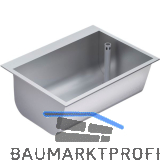 KWC Ausgussbecken Einlegemontage BS324N Ablauf rechts, Edelstahl