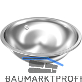 KWC RONDO Einbau- und Unterbau-Rundbecken, Edelstahl, �420