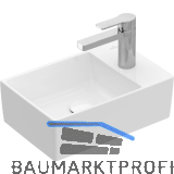 V & B Handwaschbecken Memento 2.0 43234GR1 400 mm Wei� Alpin
