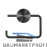 GEESA WC-Papierhalter Opal ohne Abdeckung, Metallfinish Schwarz geb�rstet