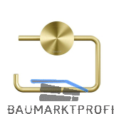 GEESA WC-Papierhalter Opal ohne Abdeckung, Metallfinish Gold geb�rstet