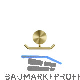 GEESA Handtuchhaken doppelt Opal Metallfinish Gold geb�rstet