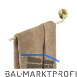 GEESA Handtuchhalter Opal Metallfinish Gold geb�rstet