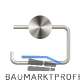 GEESA WC-Papierhalter Opal ohne Abdeckung, Metallfinish Edelstahl geb�rstet