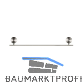 GEESA Handtuchhalter 450 mm Opal Metallfinish Edelstahl geb�rstet