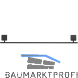 GEESA Handtuchhalter 600 mm Topaz Schwarz matt