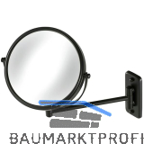 GEESA Kosmetikspiegel Mirror Schwarz matt