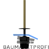 GEESA WC-Ersatzb�rste Opal Metallfinish Gold geb�rstet