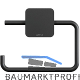 GEESA WC-Papierhalter Topaz ohne Abdeckung Schwarz matt