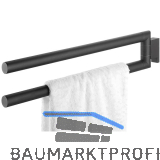 TIGER Handtuchhalter Bold 2-armig Schwarz