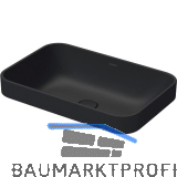 DURAVIT Aufsatzwaschtisch Happy D.2 Plus 60 ohne Hahnlochbank, Anthrazit matt