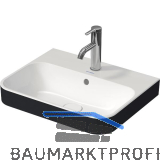 DURAVIT Aufsatzwaschtisch Happy D.2 Plus 50 mit 1 Hahnloch, Wei�/Anthrazit matt