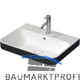 DURAVIT Aufsatzwaschtisch Happy D.2 Plus 60 mit 1 Hahnloch, Wei�/Anthrazit matt