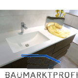 MARLAN Schrankwaschtisch Adonis 180 Becken links wei� matt