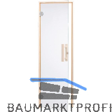 HARVIA Saunat�r 650 mm Klarglas 8 mm ESG Holzrahmen Fichte