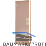 HARVIA Saunat�r 740 mm Bronze 8 mm ESG Holzrahmen Fichte