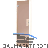 HARVIA Saunat�r 650 mm Bronze 8 mm ESG Holzrahmen Fichte