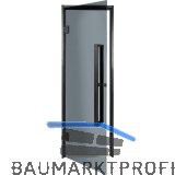 HARVIA Saunat�r Grauglas 8 mm ESG Holzrahmen Schwarz