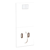 Geberit Designplatte Kunststoff weiss