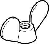 Geberit Fl�gelmutter 25 l Pluviaeinlauf