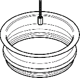 Geberit Pluvia Notberlaufset 25 L