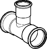 Geberit Mapress Kupfer T-Stck m.red.