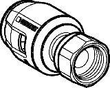 Geberit Push Fit berg. m berwurfmutter