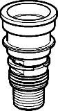 Geberit �bergang 1/2" zu UR-RBS 116.00