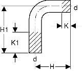Geberit Mapress Edelstahl Passbogen