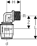 Geberit PushFit bergangswinkel 90 Grad