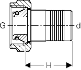 Geberit PushFit Verteilerverschraubung