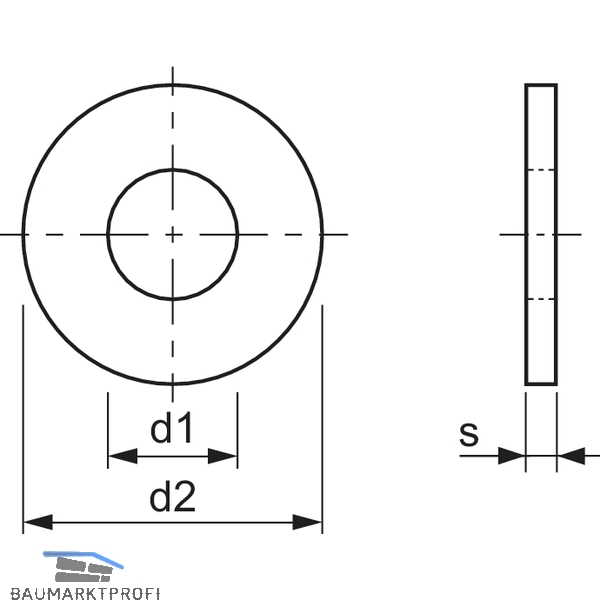 Karosseriescheibe M 6x30 Edelstahl A2 (Kotflügelscheibe)