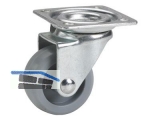 Mbellenkrolle mit Plattenbefestigung Gesamthhe 64mm grau 790140C
