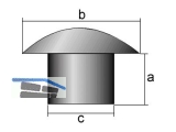 Abdeckstopfen M12 weiss