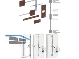 Ausrichtbeschlag fr Schrankschiebetren 45198