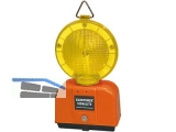 Baustellenleuchte  LED inkl. Halterung gelb/gelb Blink- und Dauerlicht