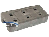 Betonlochfuss fr Bauzaun L = 620mm ca.36 kg    25/40 Stk/Pal