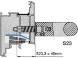 Befestigung S23 M8  Edelstahl