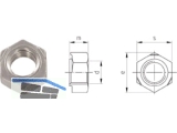 Anschweissmutter A2 DIN 929 M 8